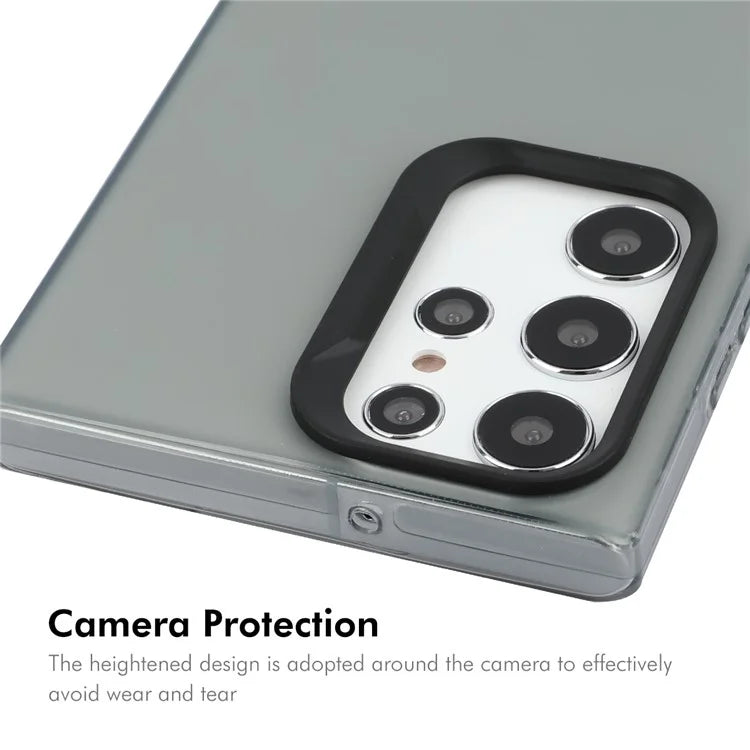 ENKAY HAT PRINCE For Samsung Galaxy S22 Ultra 5G Case Translucent Matte TPU Shockproof Phone Case