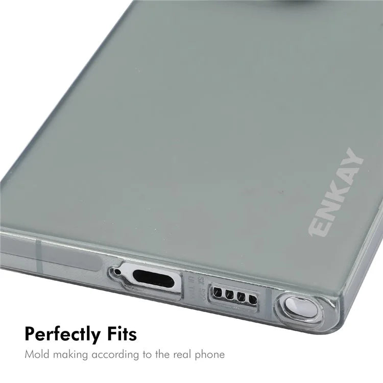 ENKAY HAT PRINCE For Samsung Galaxy S22 Ultra 5G Case Translucent Matte TPU Shockproof Phone Case
