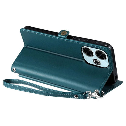 For Xiaomi Redmi 13 5G  /  4G Leather Case Wallet Stand Phone Cover with Straps