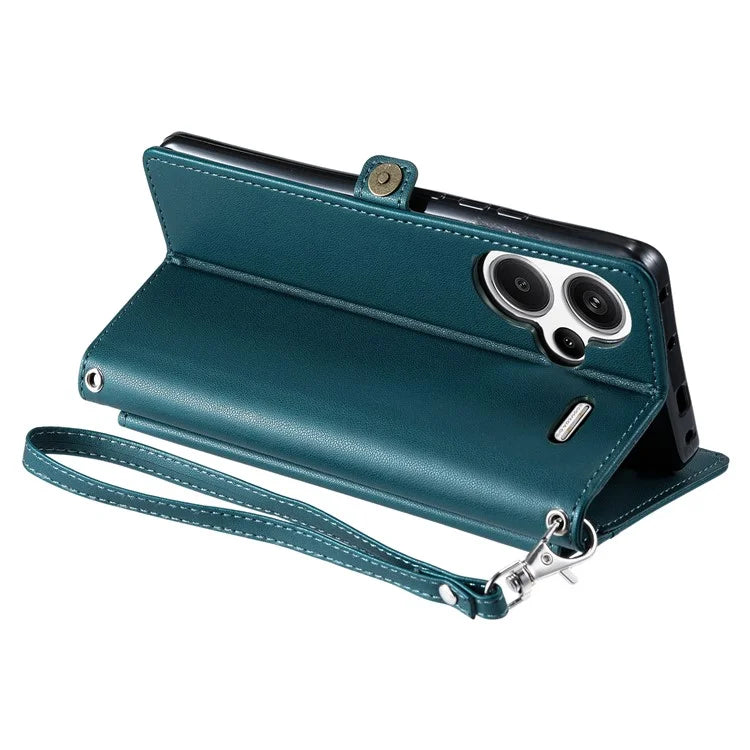 For Xiaomi Redmi Note 13 Pro+ 5G Leather Case Wallet Stand Phone Cover with Straps