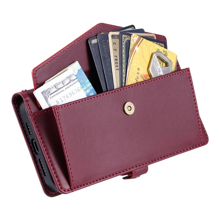 For Samsung Galaxy A06 Leather Case with Wrist Strap Wallet Stand Phone Cover