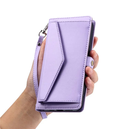 For Samsung Galaxy A06 Leather Case with Wrist Strap Wallet Stand Phone Cover