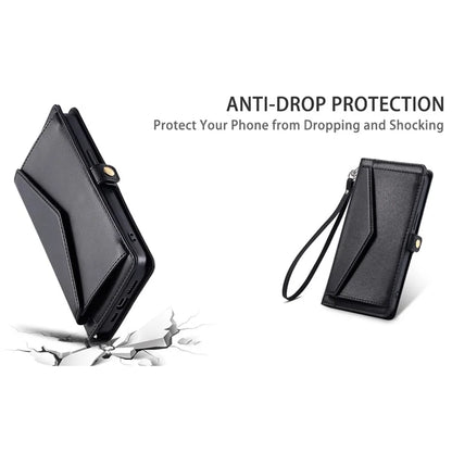 For Samsung Galaxy A06 Leather Case with Wrist Strap Wallet Stand Phone Cover