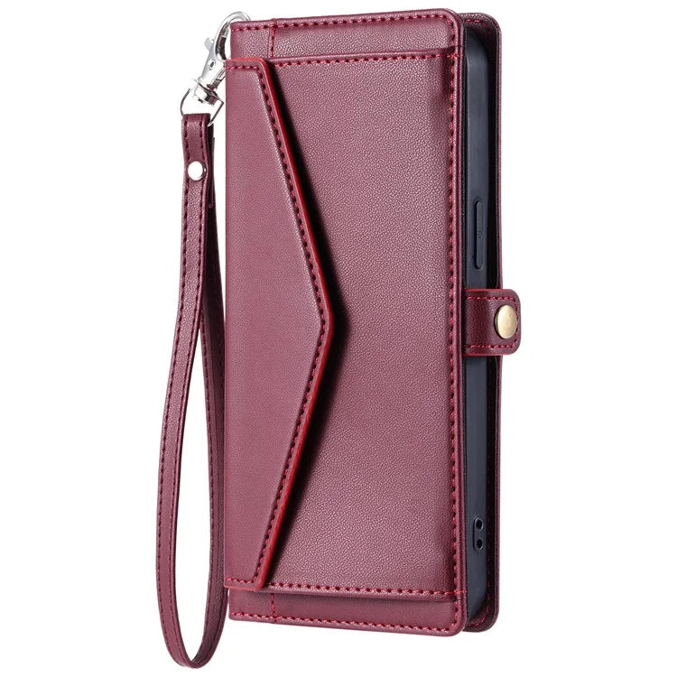 For Samsung Galaxy A16 5G Leather Case with Wrist Strap Wallet Stand Phone Cover