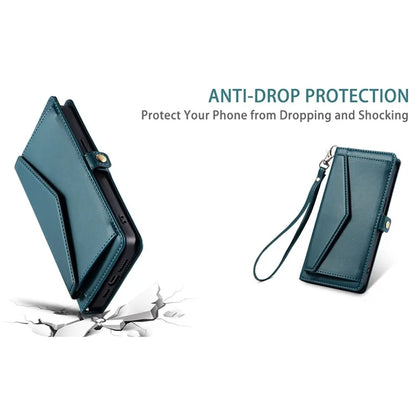 For Samsung Galaxy A16 5G Leather Case with Wrist Strap Wallet Stand Phone Cover