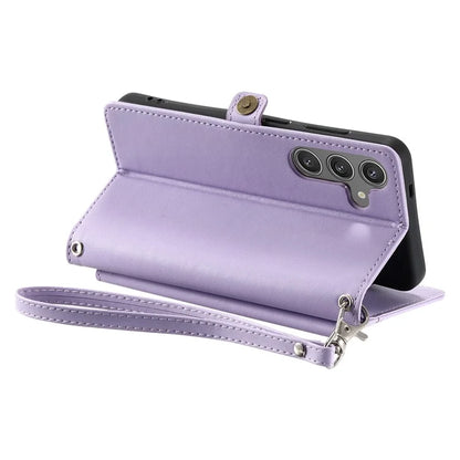 For Samsung Galaxy A16 5G Leather Case with Wrist Strap Wallet Stand Phone Cover