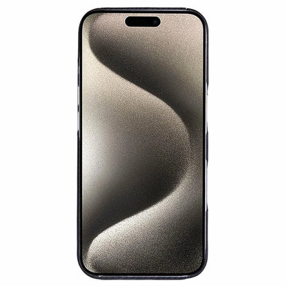 For iPhone 16 Pro Max Case Aramid Fiber 600D Fine Texture Magnetic Phone Cover - Black