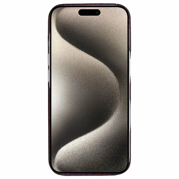 For iPhone 16 Pro Max Magnetic Case Camouflage Red Aramid Fiber Phone Cover