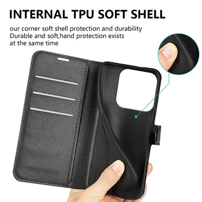 For ZTE Blade A75 4G Case Litchi Texture Shockproof Leather Wallet Phone Cover