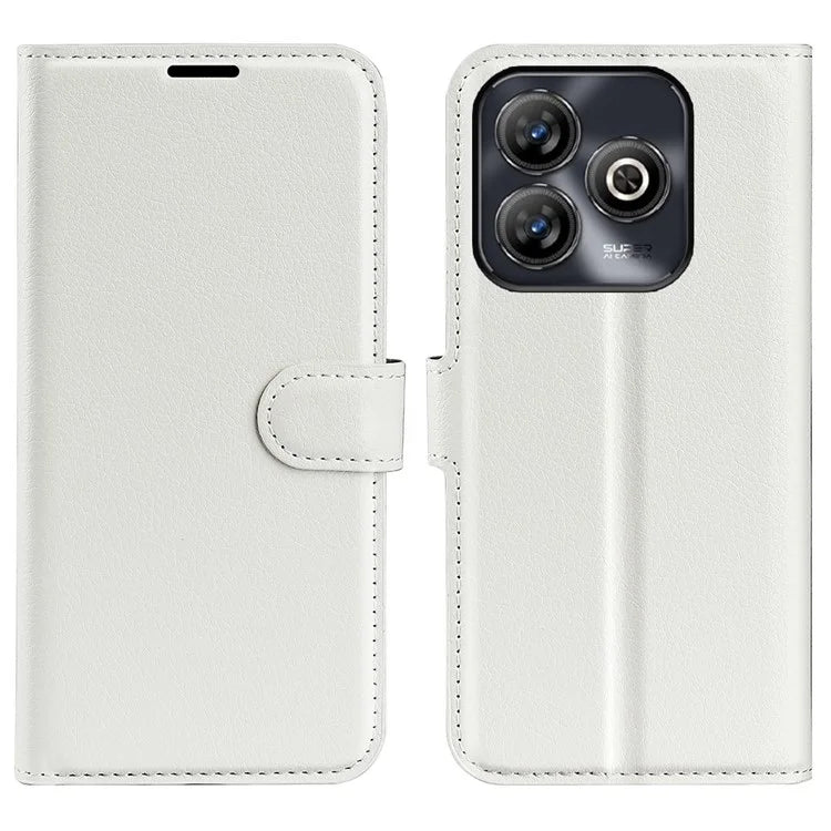 For ZTE Blade A75 4G Case Litchi Texture Shockproof Leather Wallet Phone Cover