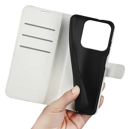 For ZTE Blade A75 4G Case Litchi Texture Shockproof Leather Wallet Phone Cover
