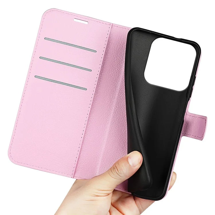 For ZTE Blade A75 4G Case Litchi Texture Shockproof Leather Wallet Phone Cover