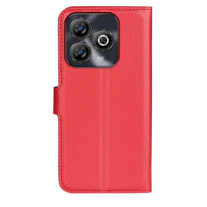 For ZTE Blade A75 4G Case Litchi Texture Shockproof Leather Wallet Phone Cover