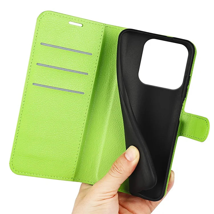 For ZTE Blade A75 4G Case Litchi Texture Shockproof Leather Wallet Phone Cover