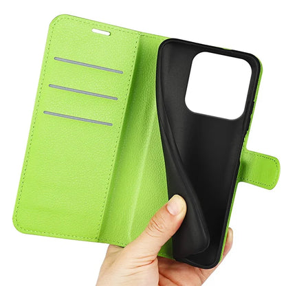 For ZTE Blade A75 4G Case Litchi Texture Shockproof Leather Wallet Phone Cover