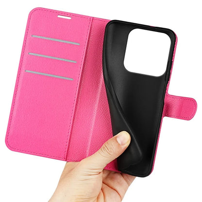 For ZTE Blade A75 4G Case Litchi Texture Shockproof Leather Wallet Phone Cover
