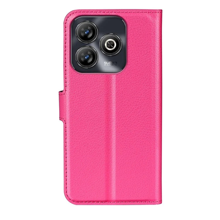For ZTE Blade A75 4G Case Litchi Texture Shockproof Leather Wallet Phone Cover