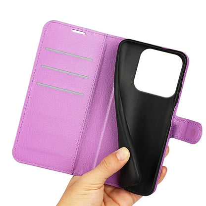 For ZTE Blade A75 4G Case Litchi Texture Shockproof Leather Wallet Phone Cover