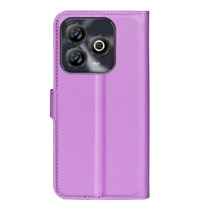 For ZTE Blade A75 4G Case Litchi Texture Shockproof Leather Wallet Phone Cover