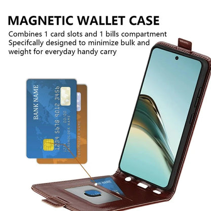 For Realme 13 Pro 5G Case with Card Slots Vertical Flip Leather Phone Cover
