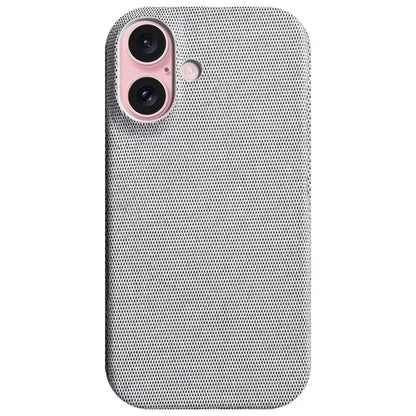 For iPhone 16 Case Cloth Texture Anti-Scratch Protective PC Phone Cover