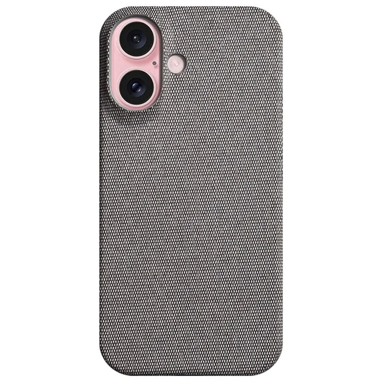 For iPhone 16 Case Cloth Texture Anti-Scratch Protective PC Phone Cover