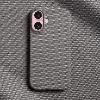 For iPhone 16 Case Cloth Texture Anti-Scratch Protective PC Phone Cover