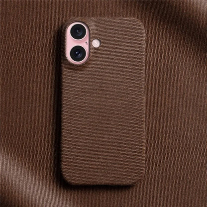 For iPhone 16 Case Cloth Texture Anti-Scratch Protective PC Phone Cover
