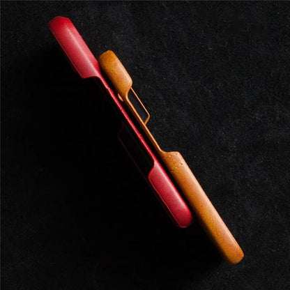 For iPhone 16 Plus Case Dual Card Slots PU Leather + Hard PC Phone Cover