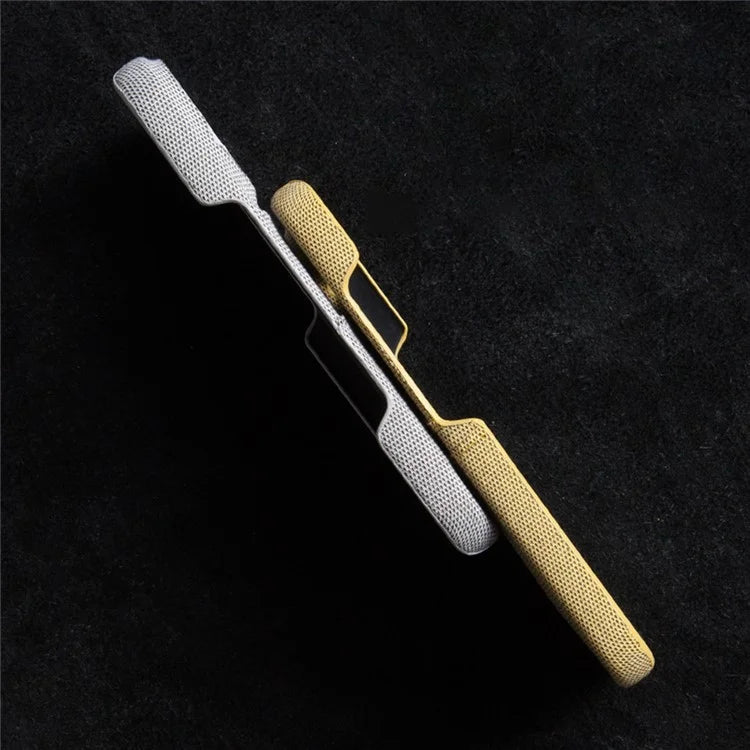 For iPhone 16 Plus Case Cloth + PC Hard Phone Cover with Dual Card Slots