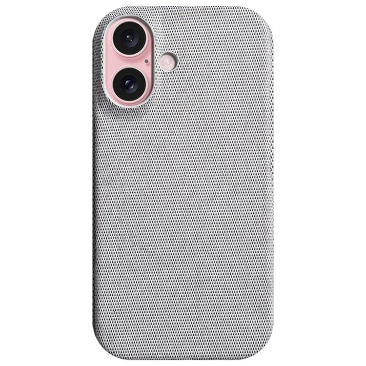 For iPhone 16 Plus Case Cloth Texture Anti-Scratch Protective PC Phone Cover