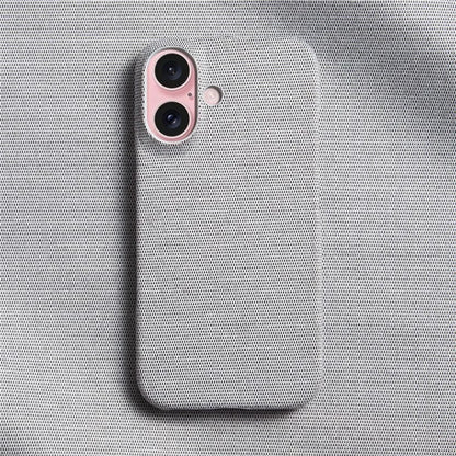 For iPhone 16 Plus Case Cloth Texture Anti-Scratch Protective PC Phone Cover