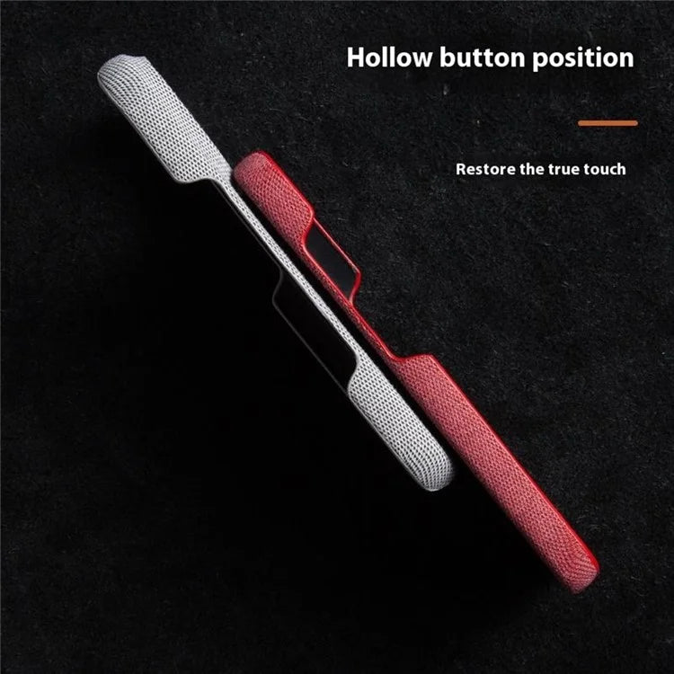 For iPhone 16 Plus Case Cloth Texture Anti-Scratch Protective PC Phone Cover