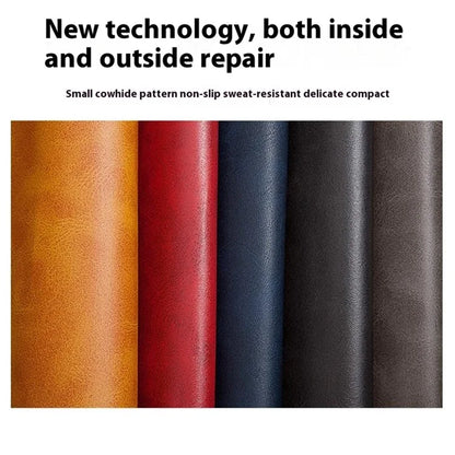 For iPhone 16 Plus Case Calf Texture PU Leather Hard PC Protective Phone Cover