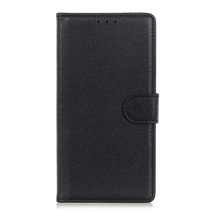 For iPhone SE (2024) Wallet Case PU Leather Phone Cover Litchi Texture
