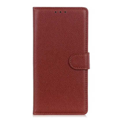 For iPhone SE (2024) Wallet Case PU Leather Phone Cover Litchi Texture