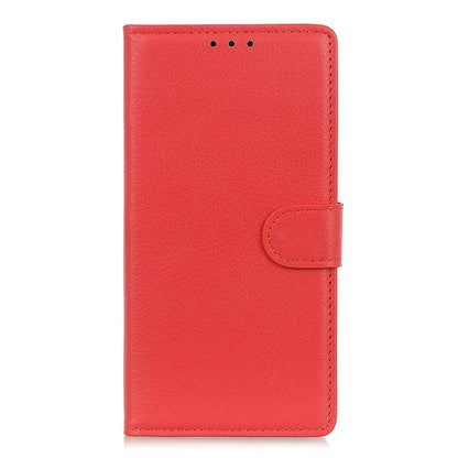 For iPhone SE (2024) Wallet Case PU Leather Phone Cover Litchi Texture
