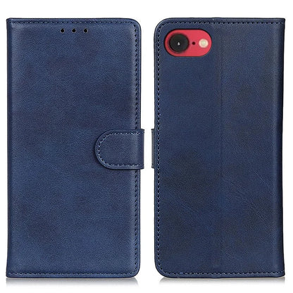 For iPhone SE (2024) Stand Wallet Case Cowhide Texture Leather Phone Cover