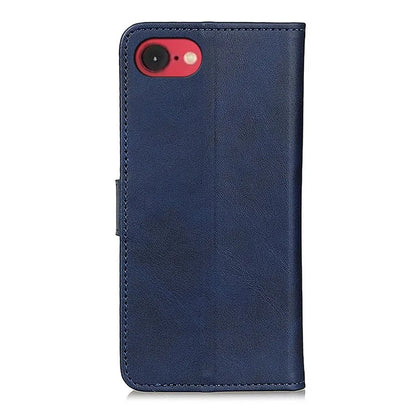 For iPhone SE (2024) Stand Wallet Case Cowhide Texture Leather Phone Cover