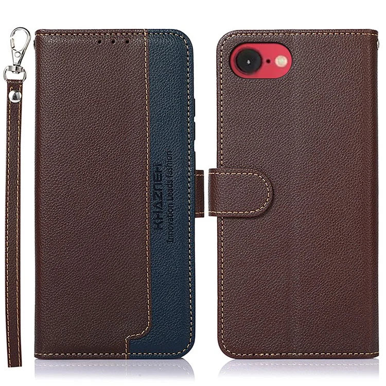 KHAZNEH For iPhone SE (2024) Case RFID Blocking Wallet PU Leather Phone Cover