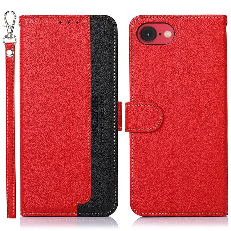 KHAZNEH For iPhone SE (2024) Case RFID Blocking Wallet PU Leather Phone Cover