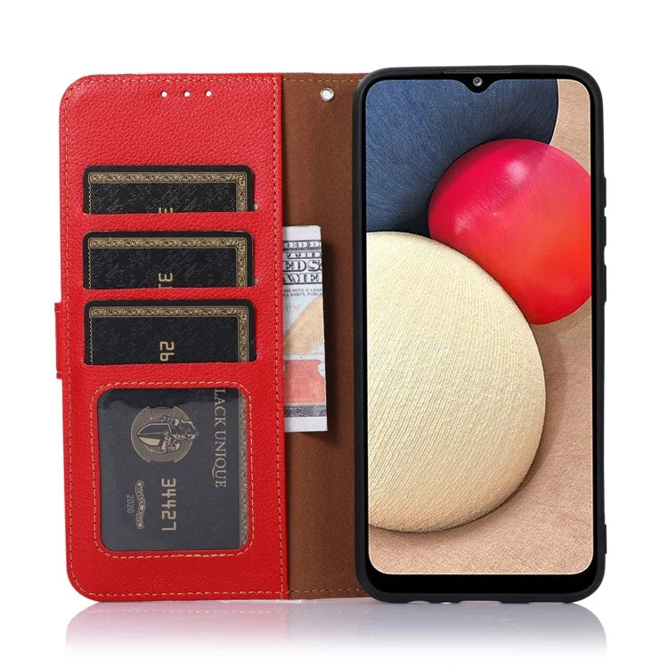 KHAZNEH For iPhone SE (2024) Case RFID Blocking Wallet PU Leather Phone Cover