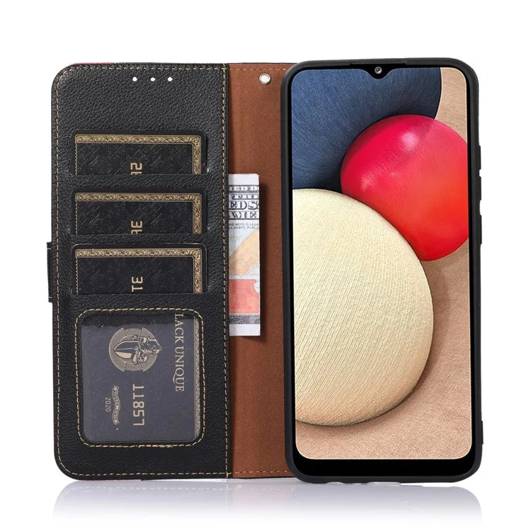 KHAZNEH For iPhone SE (2024) Case RFID Blocking Wallet PU Leather Phone Cover