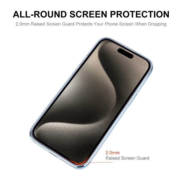 ENKAY HAT PRINCE For iPhone 16 Pro Max Magnetic Clear Case Shockproof TPU Phone Cover with Lens Film