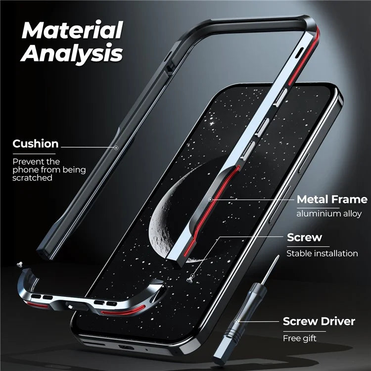 LUPHIE For Google Pixel 9 Pro XL Case Metal Bumper Frame Shockproof Phone Cover