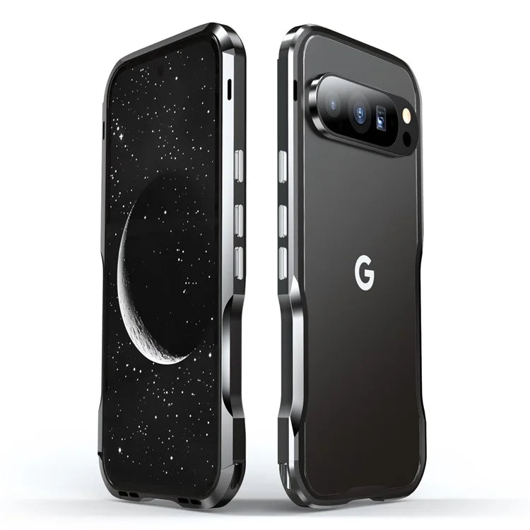 LUPHIE For Google Pixel 9 Pro XL Case Metal Bumper Frame Shockproof Phone Cover