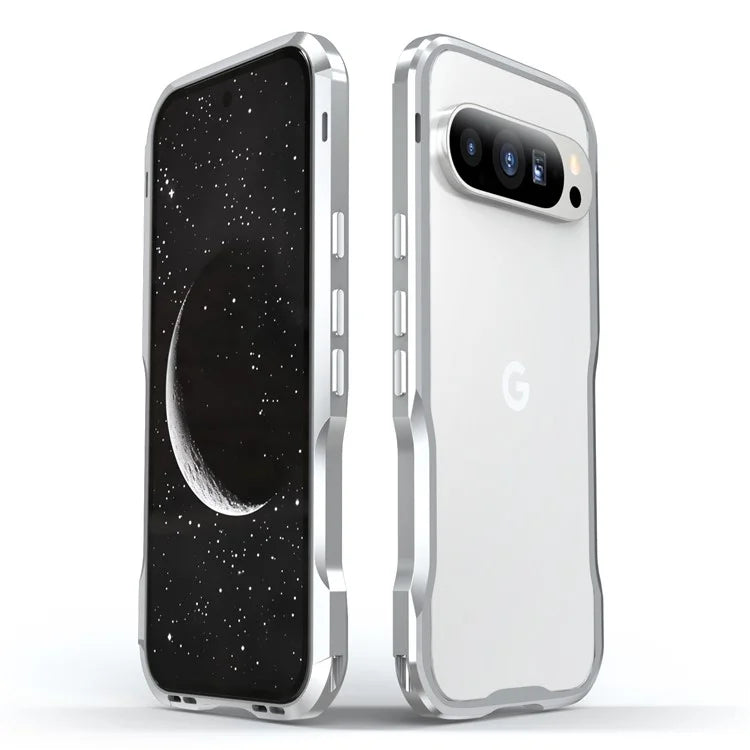 LUPHIE For Google Pixel 9 Pro XL Case Metal Bumper Frame Shockproof Phone Cover
