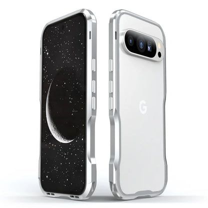 LUPHIE For Google Pixel 9 Pro XL Case Metal Bumper Frame Shockproof Phone Cover