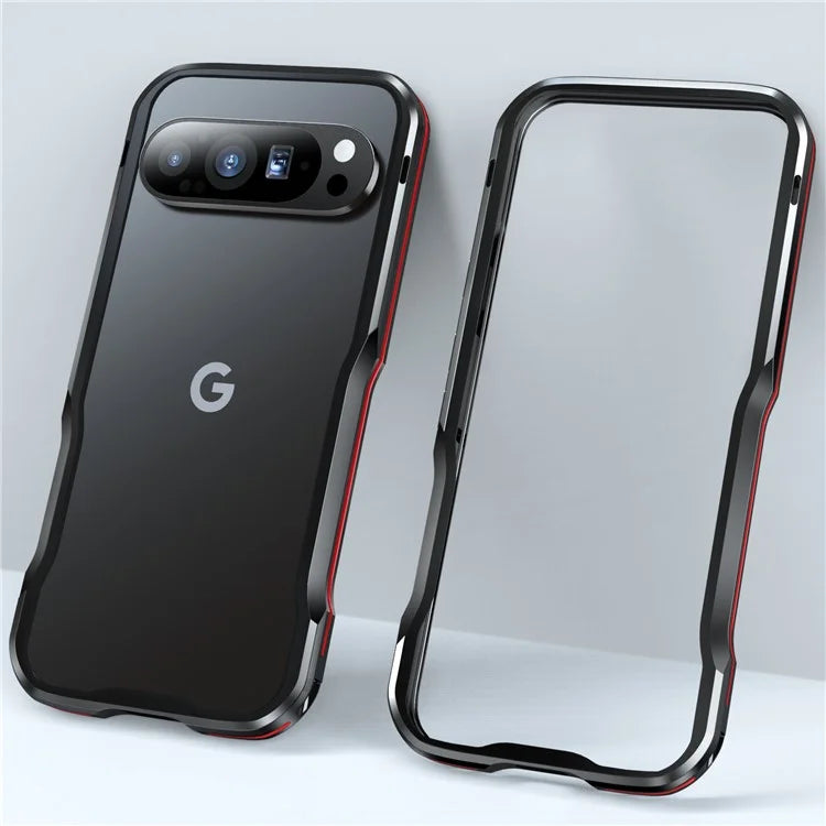 LUPHIE For Google Pixel 9 Pro XL Case Metal Bumper Frame Shockproof Phone Cover