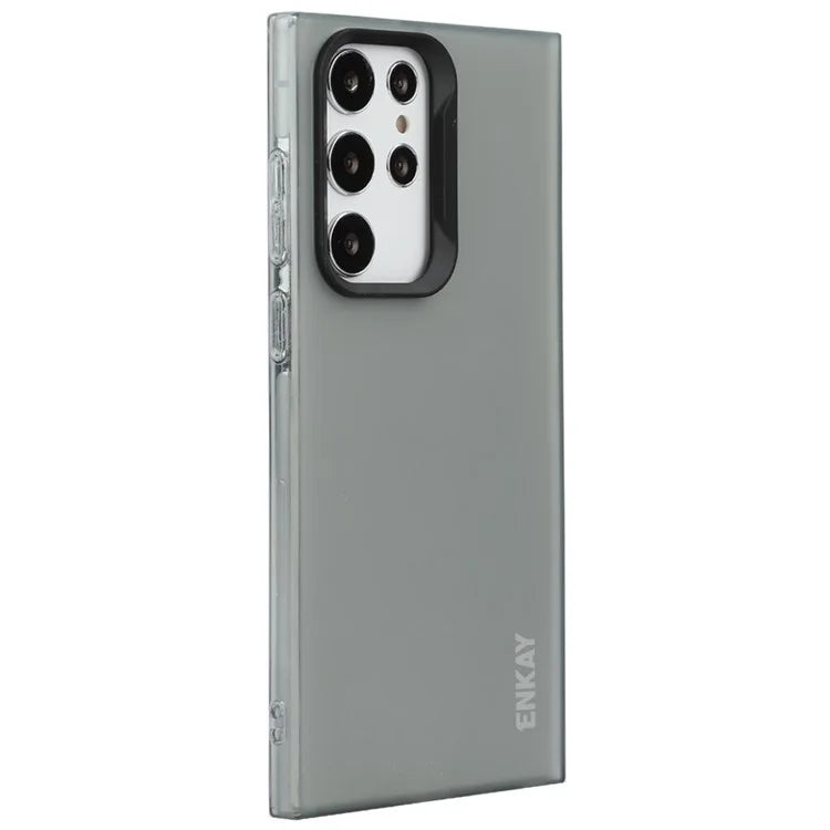 ENKAY HAT PRINCE For Samsung Galaxy S24 Ultra Case Translucent Matte TPU Shockproof Phone Case